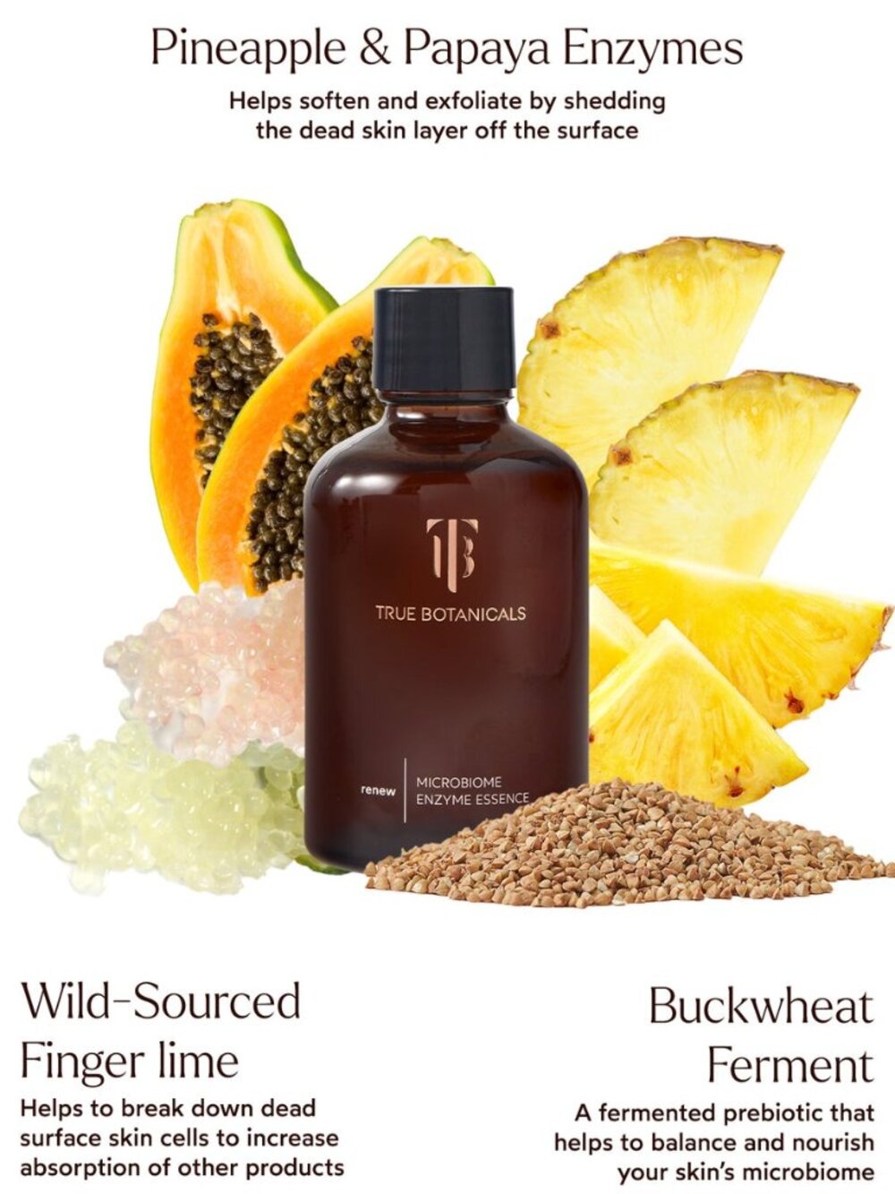 True Botanicals Skincare,Microbiome Enzyme Essence-Travel 13ml,0.44oz-BOXED-NEW - Picture 5 of 16